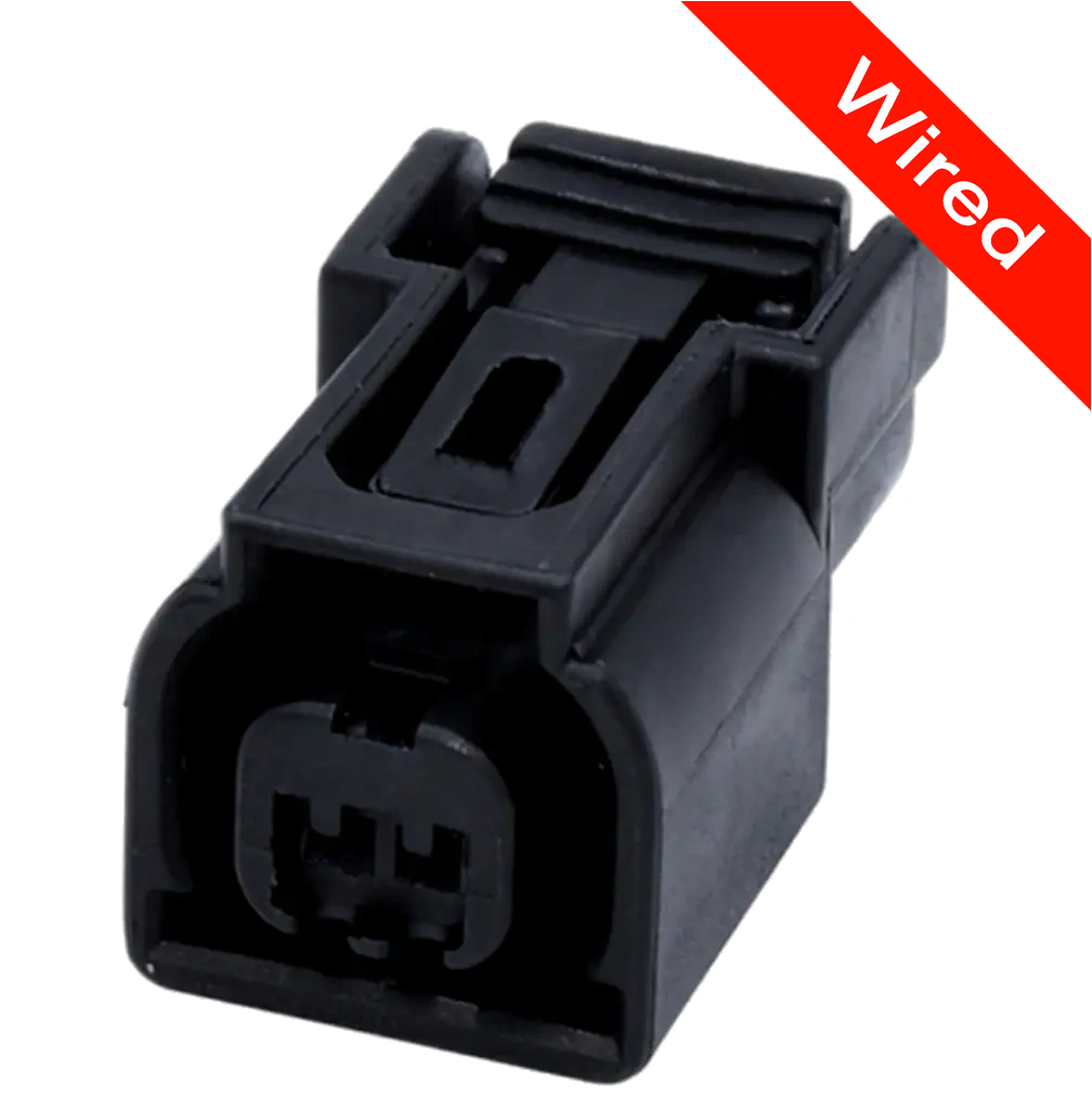 2 Pins Female connector with 10 cm wires | PRCW2-0001-B
