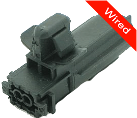 [PRCW2-0002-A] 2 Pin Male connector with 10cm wires PRCW2-0002-A