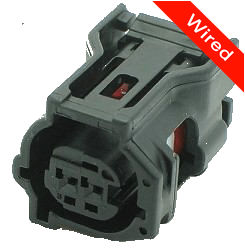 2 Pins Female connector with 10 cm wires | PRCW2-0002-B