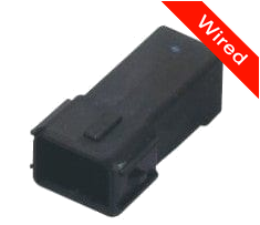 2 Pin Male connector with 10cm wires | PRCW2-0005-A