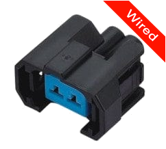 2 Pins Female connector with 10 cm wires | PRCW2-0005-B