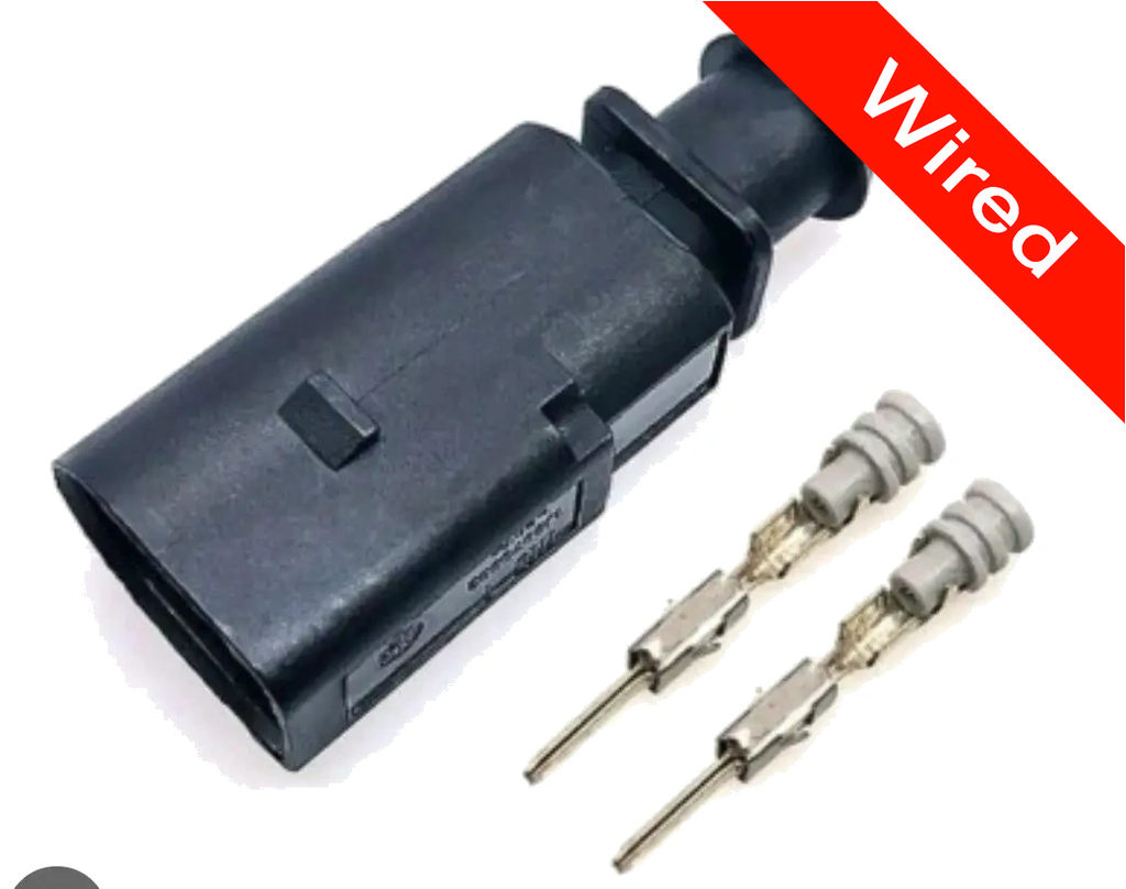 2 Pins Male connector with 10 cm wires | PRCW2-0009-A