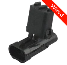 [PRCW2-0010-A] 2 Pin Male connector with 10cm wires PRCW2-0010-A