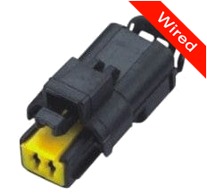 2 Pins Female connector with 10 cm wires | PRCW2-0011-B