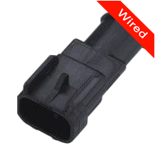 2 Pins Male connector with 10 cm wires | PRCW2-0013-A