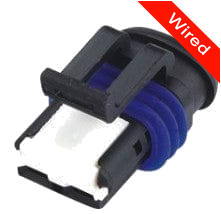 2 Pins Female connector with 10 cm wires | PRCW2-0013-B