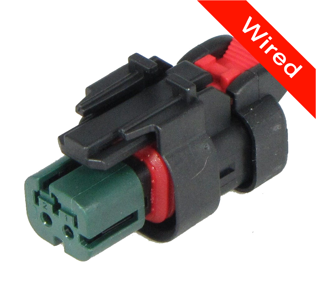 [PRCW2-0015-B] 2 Pins Female connector with 10 cm wires | PRCW2-0015-B