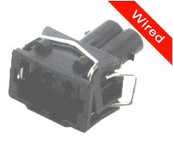 2 Pins Female connector with 10 cm wires | PRCW2-0017-B