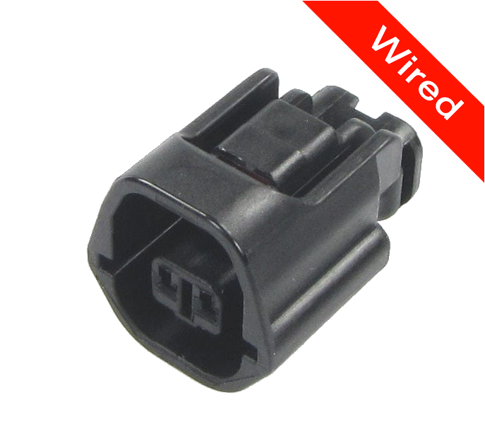 2 Pins Female connector with 10 cm wires | PRCW2-0018-B