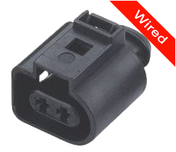 2 Pins Female connector with 10 cm wires | PRCW2-0019-B
