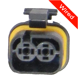 2 Pins Female connector with 10 cm wires | PRCW2-0024-B