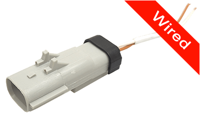 [PRCW2-0025-A] 2 Pin Male connector with 10cm wires PRCW2-0025-A