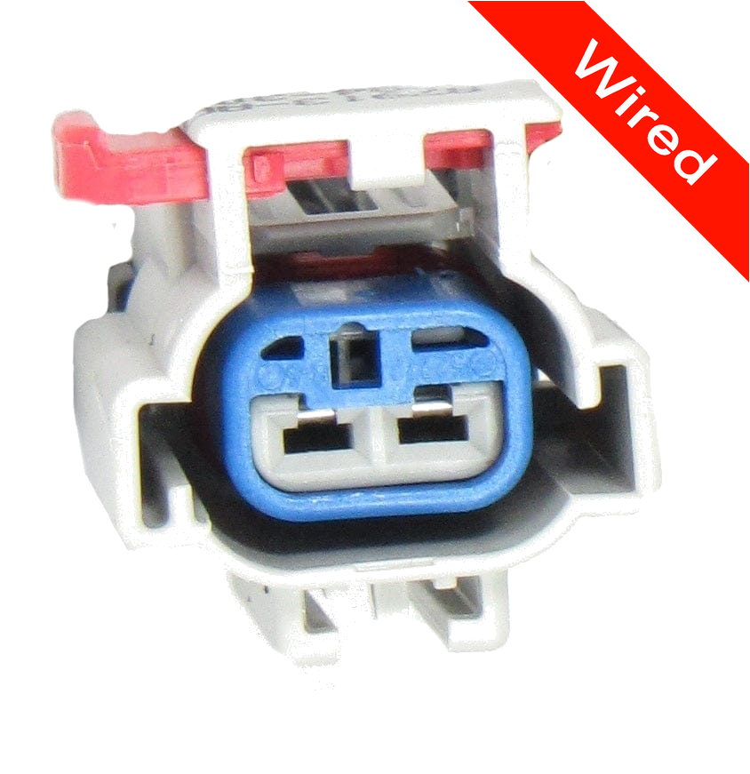 2 Pin Female connector with 10cm wires | PRCW2-0025-B
