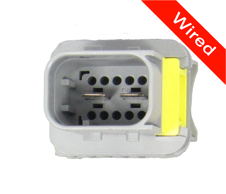 2 Pins Male connector with 10 cm wires | PRCW2-0026-A