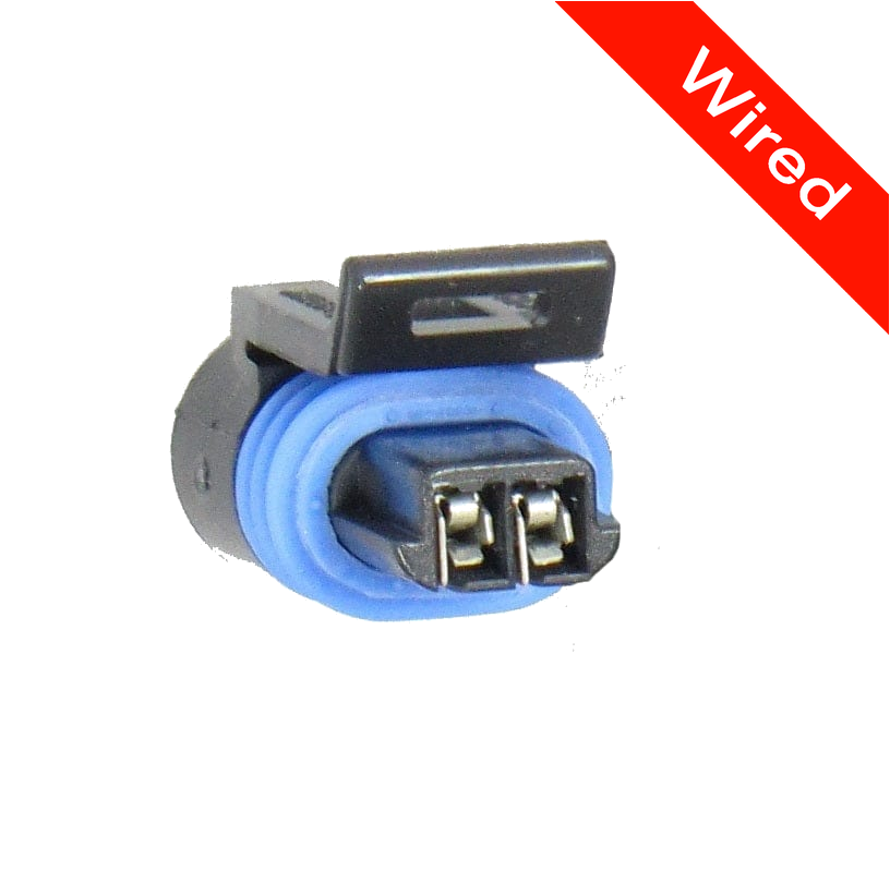 2 Pins Female connector with 10 cm wires | PRCW2-0028-B