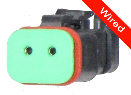 2 Pins Female connector with 10 cm wires | PRCW2-0029-B