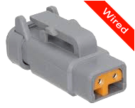 [PRCW2-0030-B] 2 Pin Female connector with 10cm wires PRCW2-0030-B