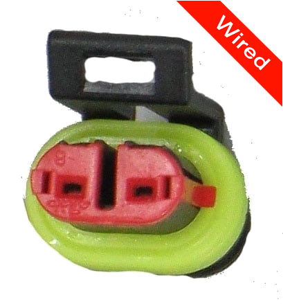 2 Pin Female connector with 10cm wires | PRCW2-0031-B