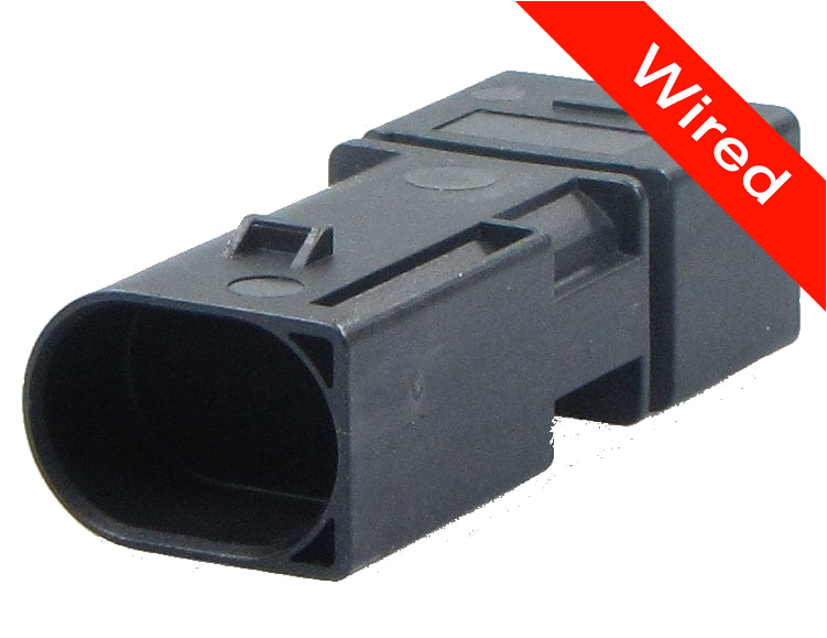 2 Pin Male connector with 10cm wires | PRCW2-0032-A