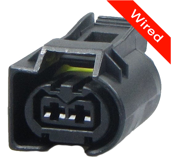2 Pins Female connector with 10 cm wires | PRCW2-0032-B