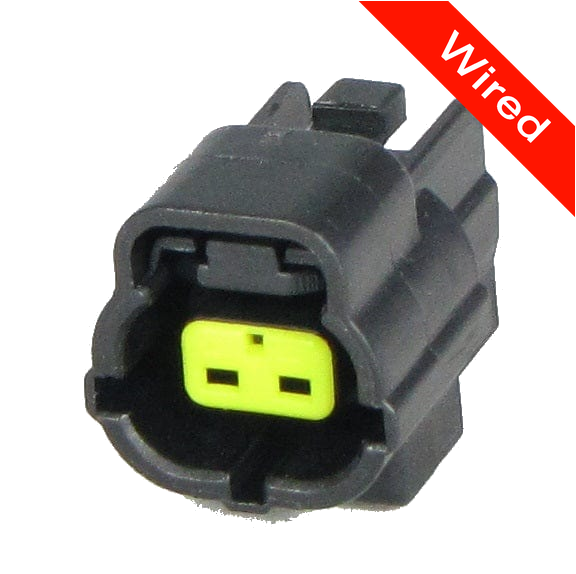 2 Pins Female connector with 10 cm wires | PRCW2-0033-B