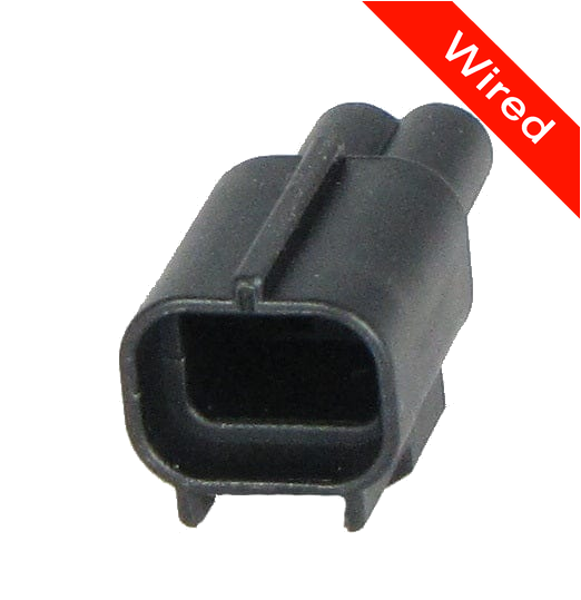 2 Pins Male connector with 10 cm wires | PRCW2-0035-A