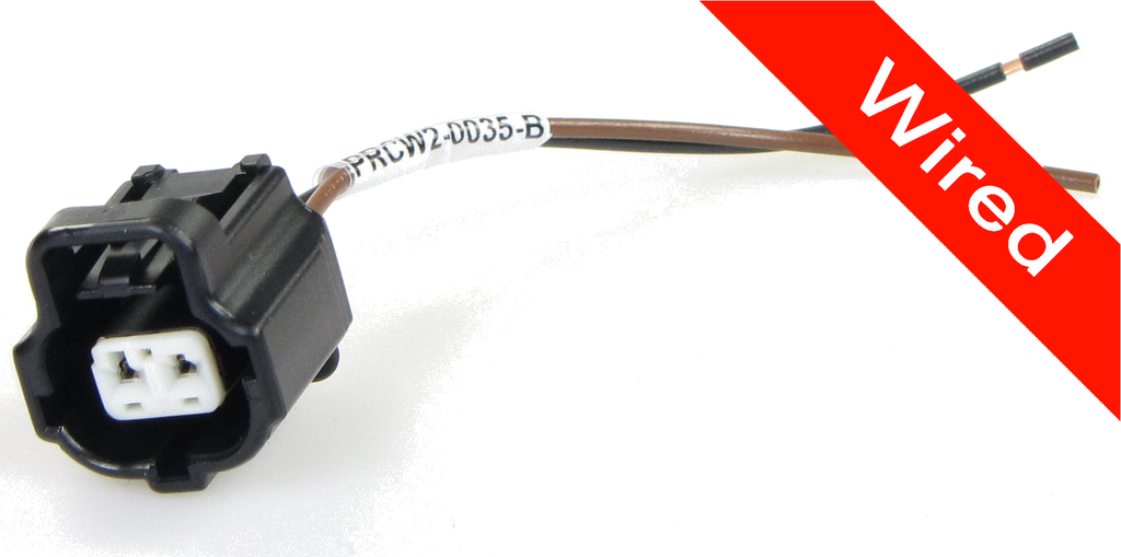 2 Pin Female connector with 10cm wires | PRCW2-0035-B