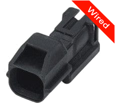 2 Pins Male connector with 10 cm wires | PRCW2-0036-A