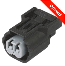2 Pins Female connector with 10 cm wires | PRCW2-0036-B