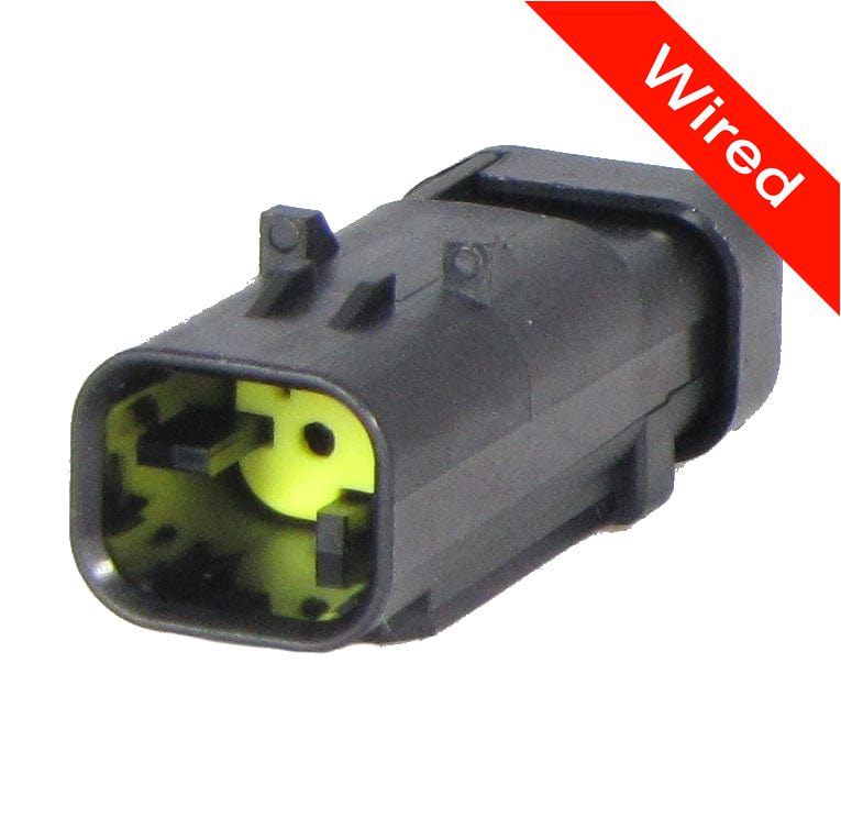 2 Pins Male connector with 10 cm wires | PRCW2-0037-A