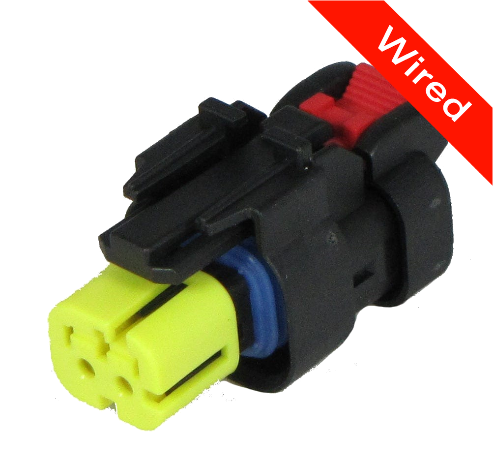 2 Pins Female connector with 10 cm wires | PRCW2-0037-B