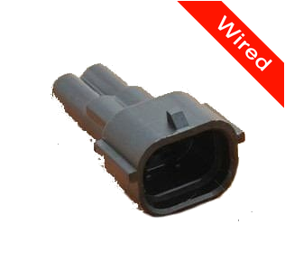 2 Pins Male connector with 10 cm wires | PRCW2-0038-A