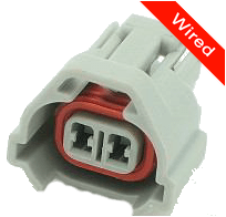2 Pin Female connector with 10cm wires | PRCW2-0039-B
