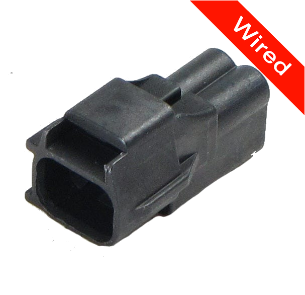 2 Pin Male connector with 10cm wires | PRCW2-0040-A
