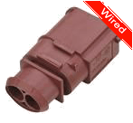 2 Pin Male connector with 10cm wires | PRCW2-0041-A
