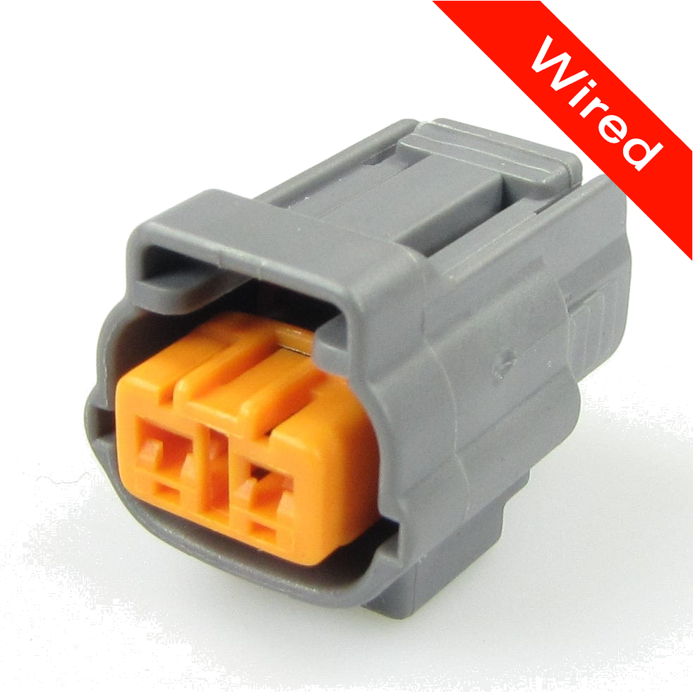 2 Pin Female connector with 10cm wires | PRCW2-0043-B