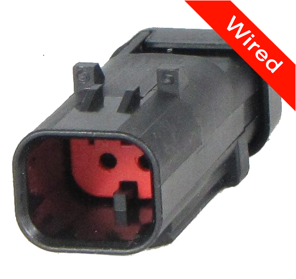 2 Pins Male connector with 10 cm wires | PRCW2-0044-A