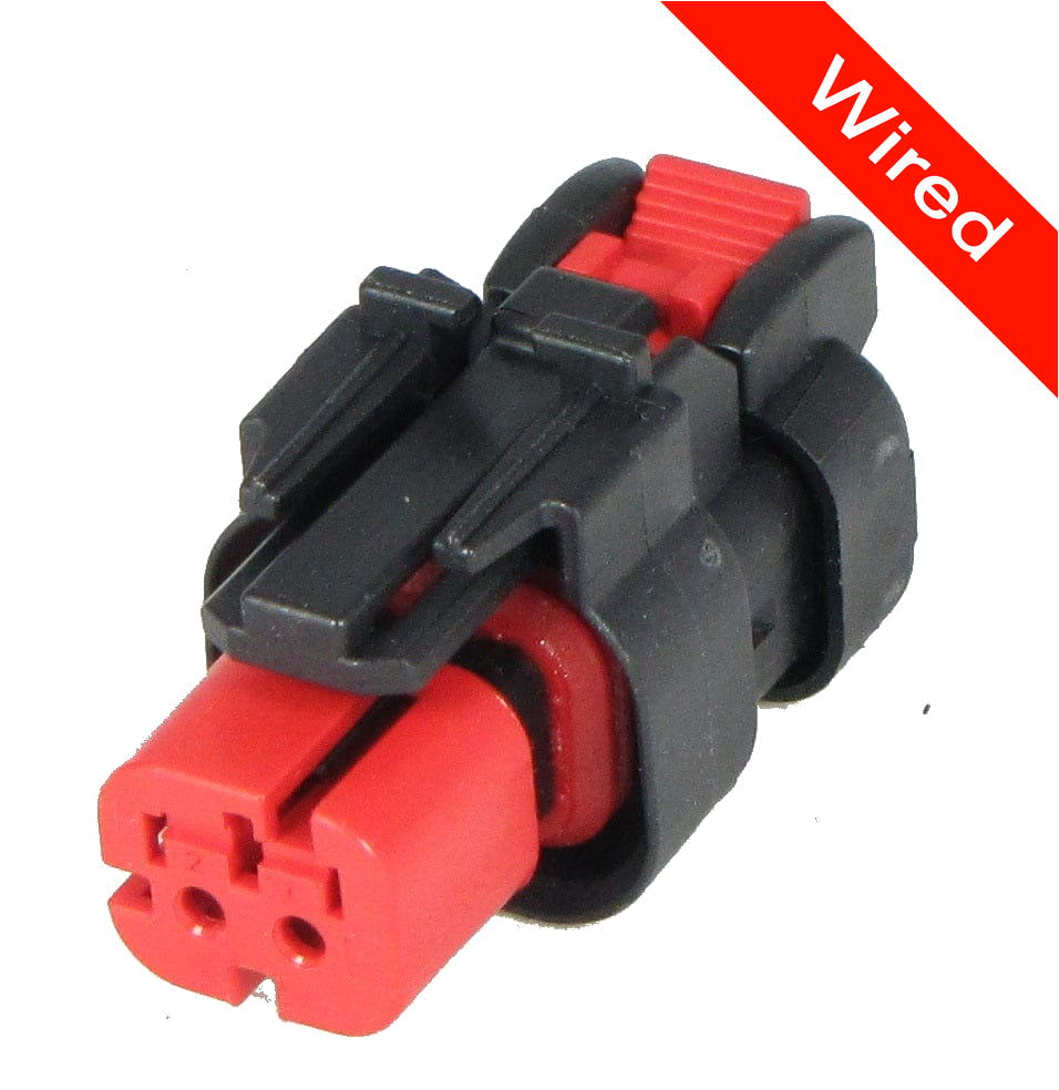 2 Pins Female connector with 10 cm wires | PRCW2-0044-B