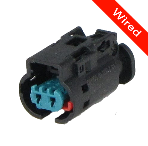 2 Pins Female connector with 10 cm wires | PRCW2-0045-B