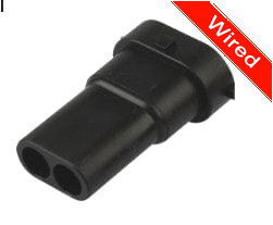 2 Pin Male connector with 10cm wires | PRCW2-0046-A