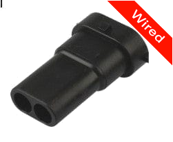 [PRCW2-0046-A] 2 Pin Male connector with 10cm wires PRCW2-0046-A