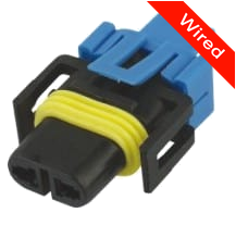 2 Pins Female connector with 10 cm wires | PRCW2-0046-B