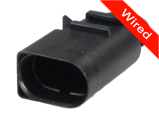 2 Pin Male connector with 10cm wires | PRCW2-0050-A