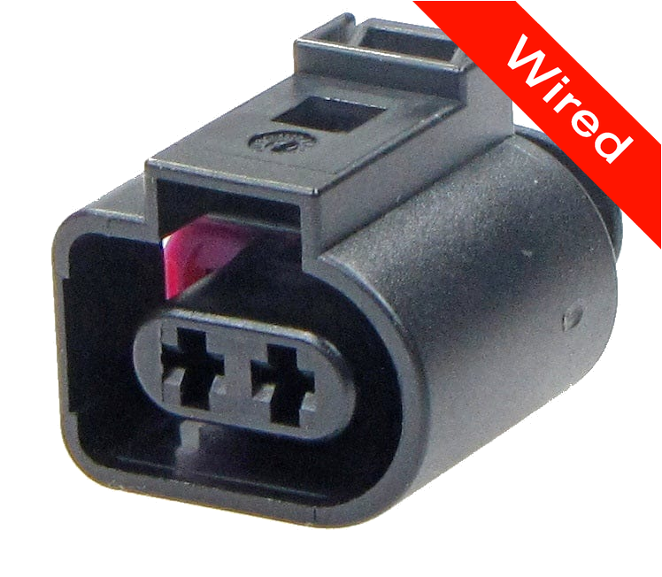 2 Pins Female connector with 10 cm wires | PRCW2-0050-B