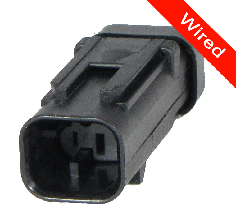 2 Pins Male connector with 10 cm wires | PRCW2-0051-A