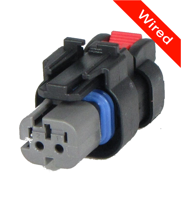 2 Pins Female connector with 10 cm wires | PRCW2-0051-B