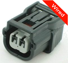 2 Pin Female connector with 10cm wires | PRCW2-0052-B