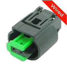 2 Pins Female connector with 10 cm wires | PRCW2-0053-B