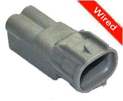 2 Pin Male connector with 10cm wires | PRCW2-0054-A