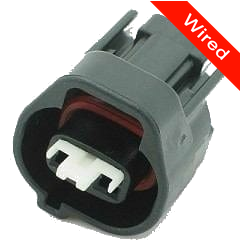 2 Pins Female connector with 10 cm wires | PRCW2-0054-B